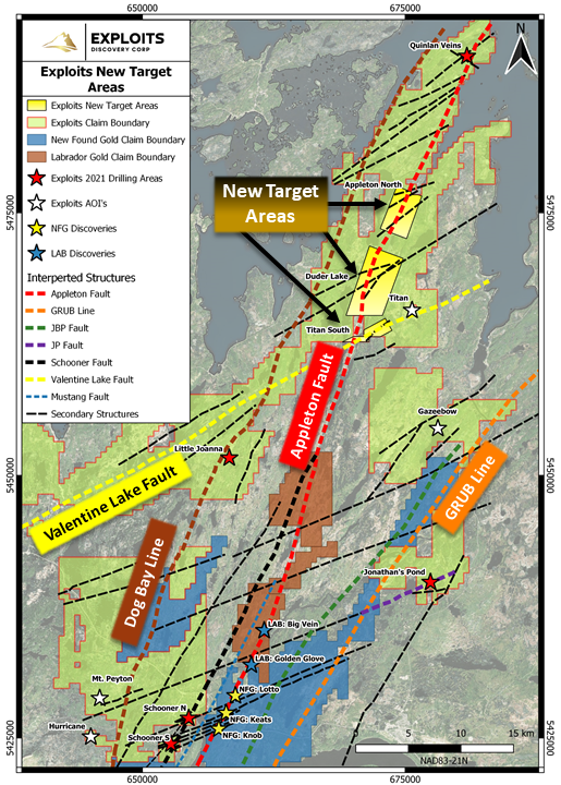 Figure 1: Exploits new target areas permitted for drilling